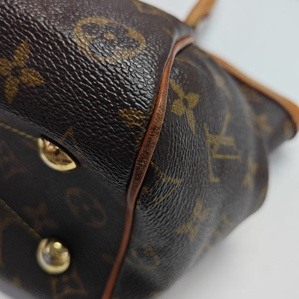 PALERMO PM Monogram Coated Canvas Brown