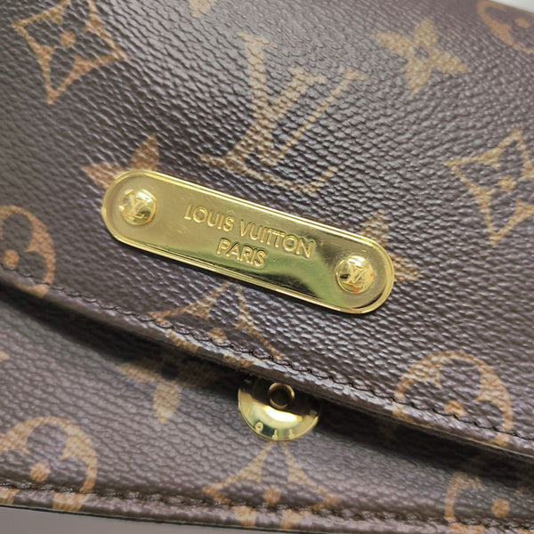 Lily Monogram Coated Canvas Brown