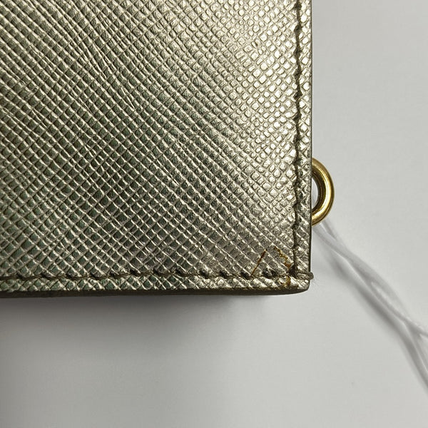 Saffiano Calfskin Shoulder Bag Beige
