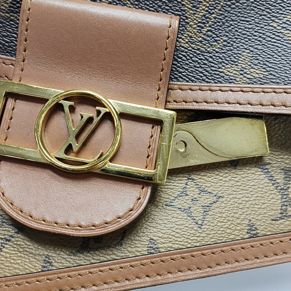DAUPHINE Mini Monogram Coated Canvas Brown