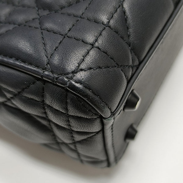 Lady Dior Mini Cannage Lambskin Black