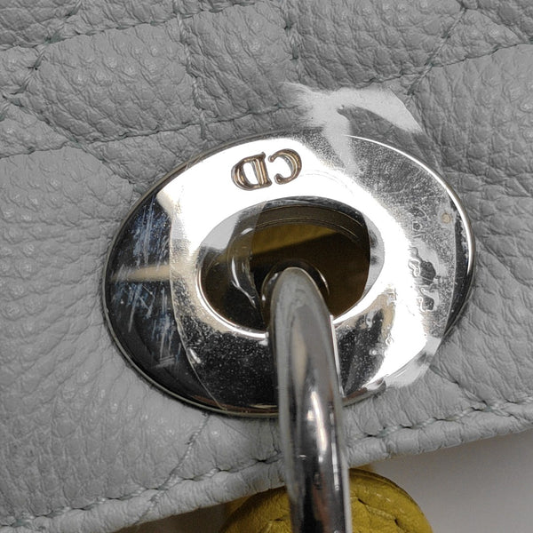 Lady Dior Medium Cannage Calfskin Blue