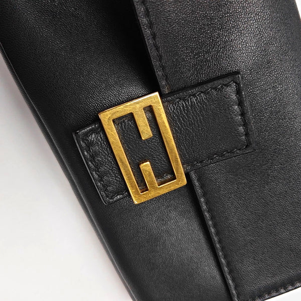 Authenticated pre-owned Baguette Calfskin Black - Shoulder Bag at Looply