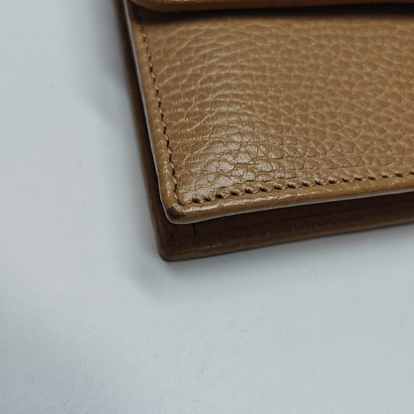 Interlocking G Small Calfskin Beige