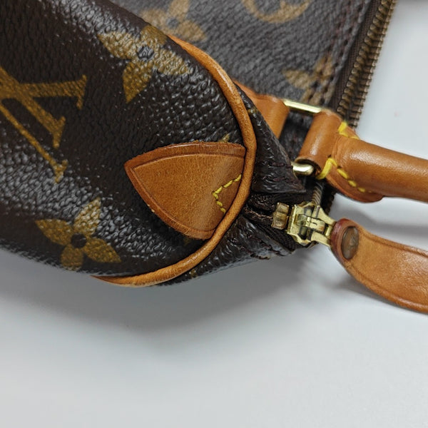 SPEEDY Nano Monogram Coated Canvas Brown
