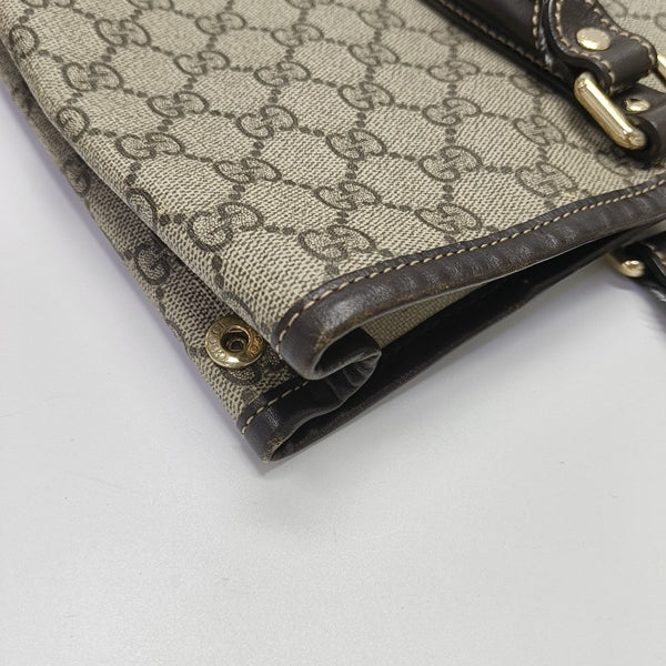 Monogram Coated Canvas Tote Bag Beige