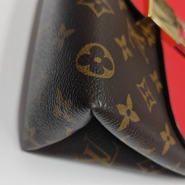 LOCKY BB Monogram Coated Canvas Red