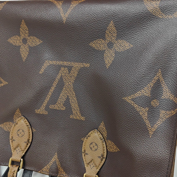 ONTHEGO MM Monogram Coated Canvas Brown