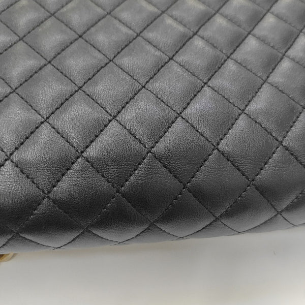 BOY CHANEL Large Quilted Calfskin Black