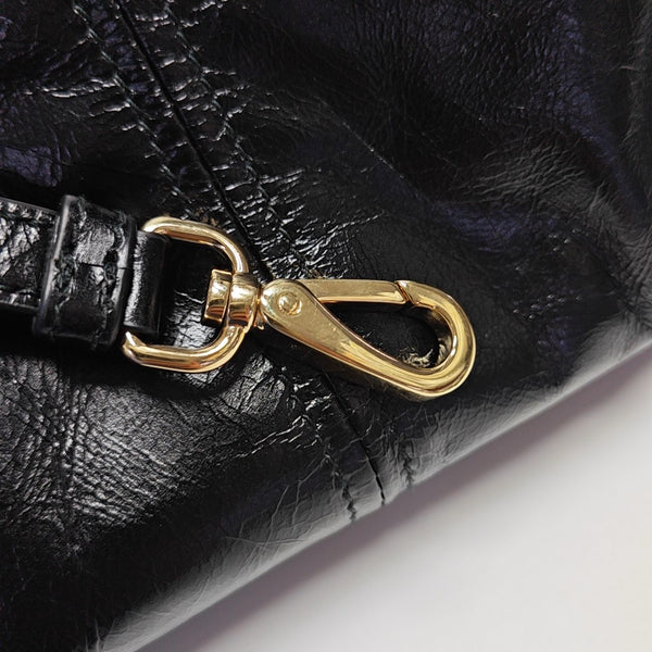 Bonnie Small Calfskin Black