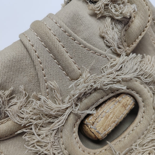 Denim Shoulder Bag Beige