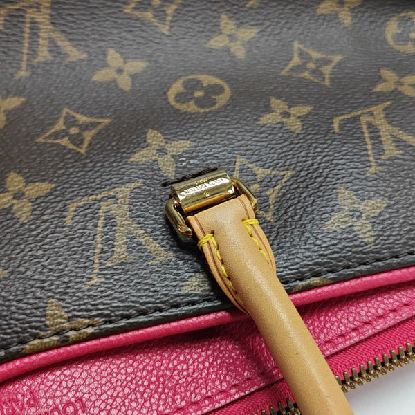 PALLAS MM Monogram Coated Canvas Brown
