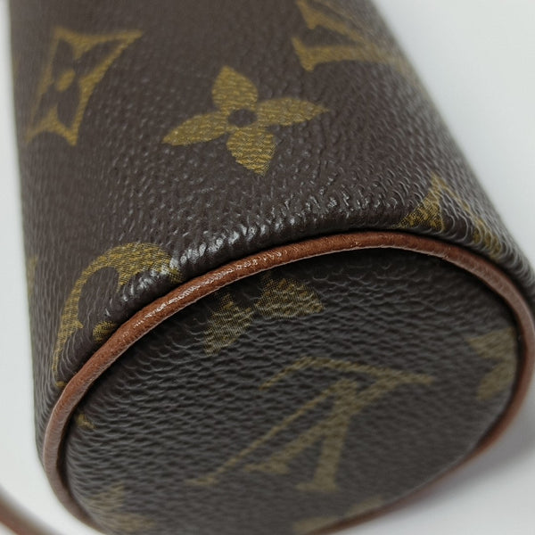 PAPILLON Mini Monogram Coated Canvas Brown