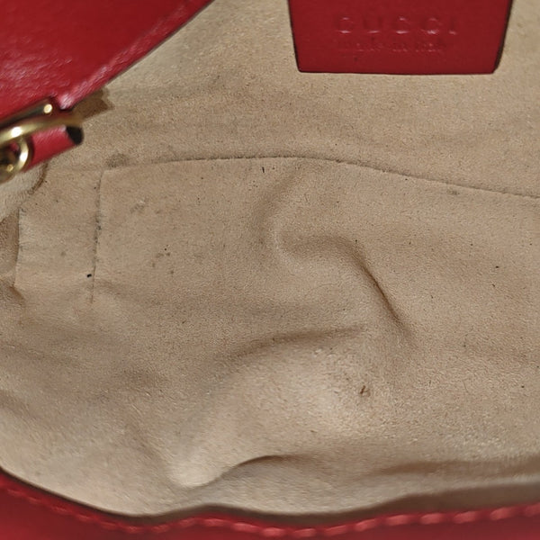 GG Marmont Mini Quilted Calfskin Red