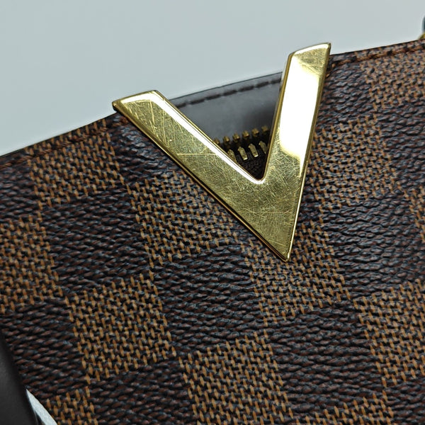 KENSINGTON BOWLING Damier Ebene Coated Canvas Brown