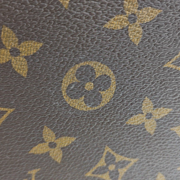 SAC PLAT Mini Monogram Coated Canvas Brown