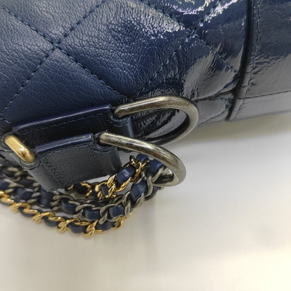 GABRIELLE Small Quilted Calfskin Blue