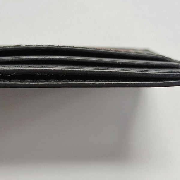 Coated Canvas Card Holder Black