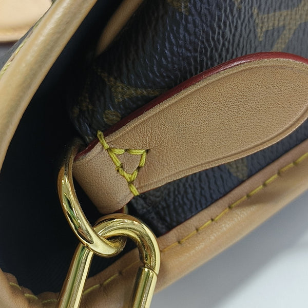 DIANE Monogram Coated Canvas Brown