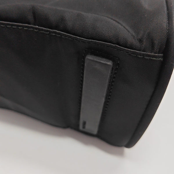 Nylon Top Handle Bag Black