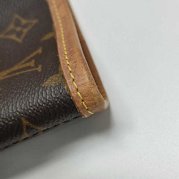 NEVERFULL MM Monogram Coated Canvas Brown