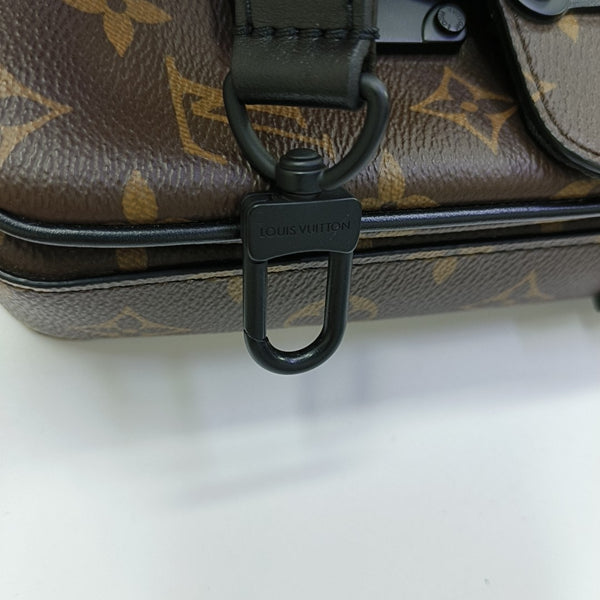 S LOCK Mini Monogram Coated Canvas Brown
