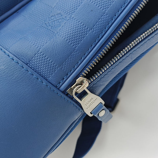 MICHAEL Damier Calfskin Blue