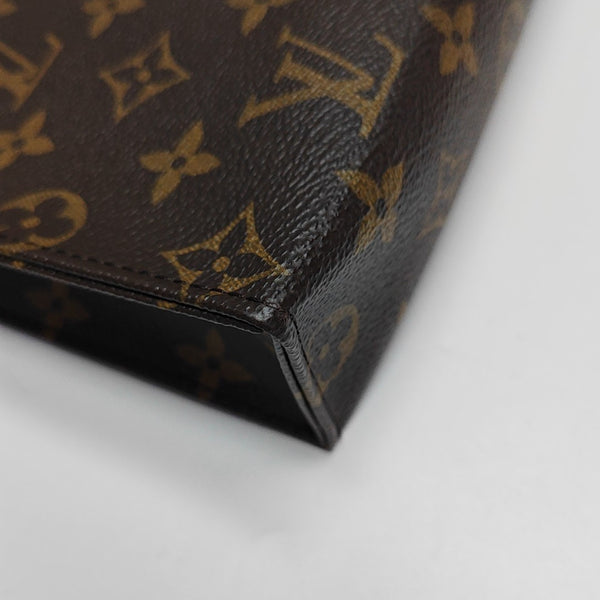 TOILET POCKET 26 Monogram Coated Canvas Brown