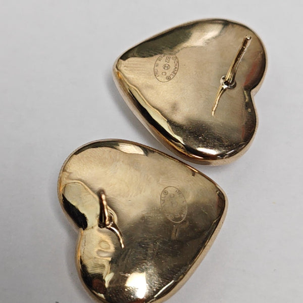 Metal Gold Stud Earrings