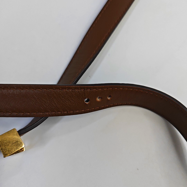 Authenticated pre-owned CLASSIC BOX Mini Calfskin Brown - Shoulder Bag at Looply