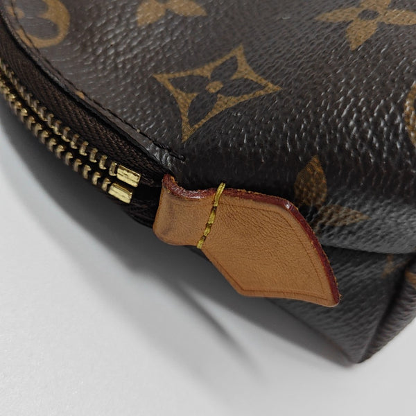 COSMETIC PM Monogram Coated Canvas Brown