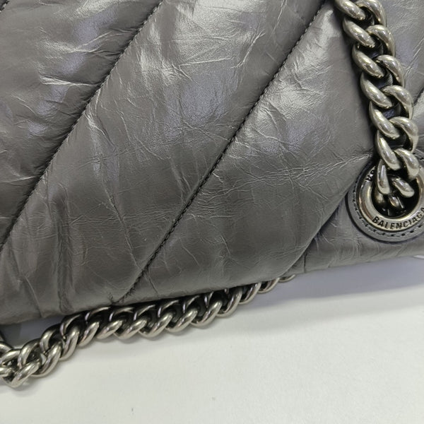 Hourglass S Quilted Lambskin Gray