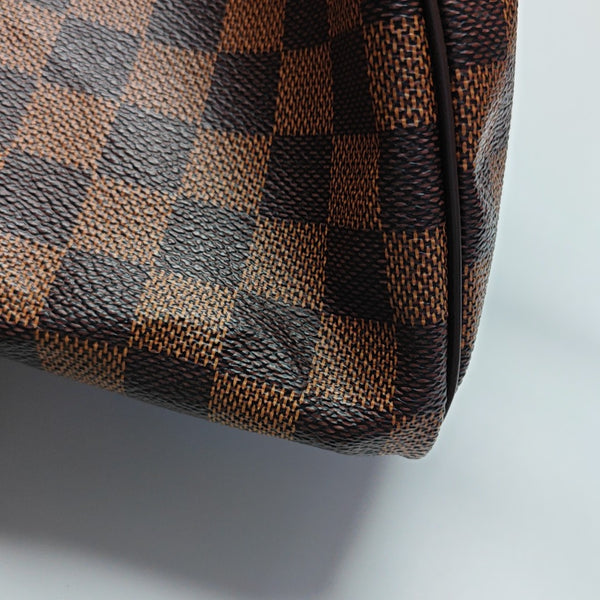 Authenticated pre-owned SPEEDY 30 Damier Ebene Coated Canvas Brown - Top Handle Bag at Looply