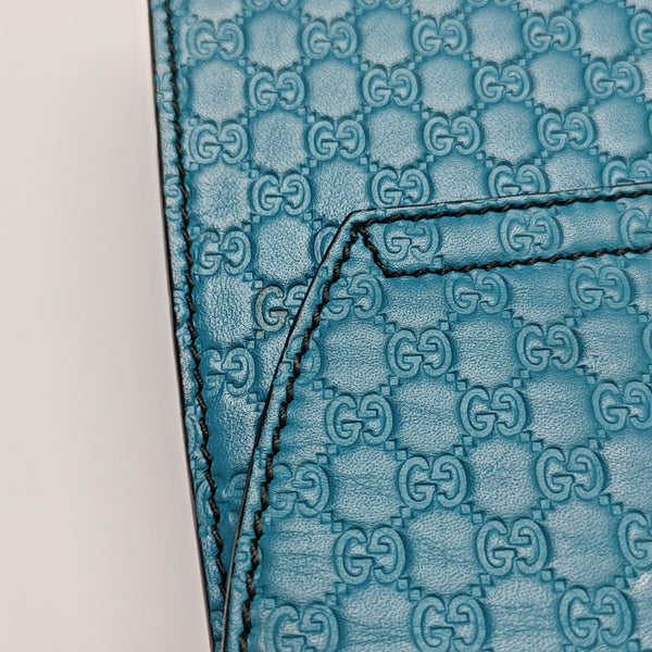 Emily Chain Monogram Calfskin Blue