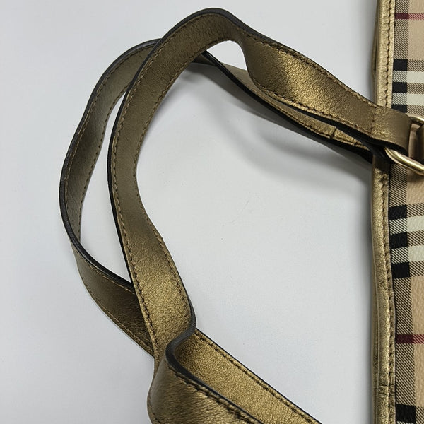Coated Canvas Tote Bag Beige