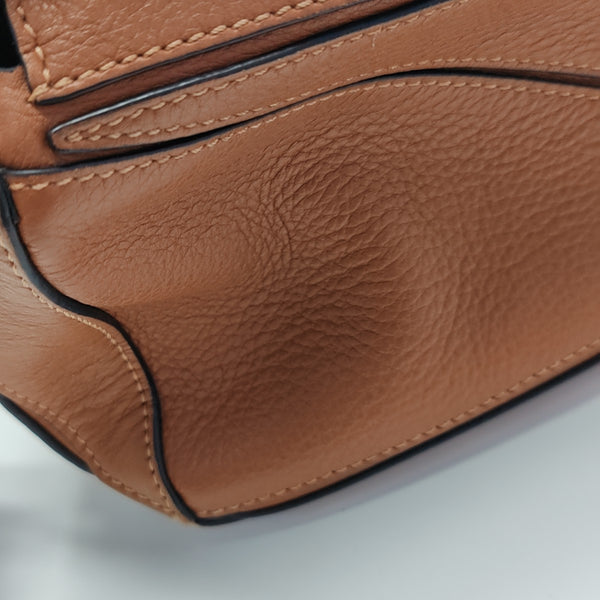 Puzzle Mini Calfskin Brown