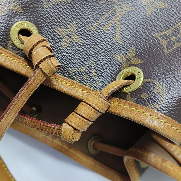 NOÉ MM Monogram Coated Canvas Brown