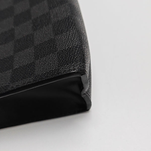 Pochette Voyag MM Monogram Coated Canvas Black