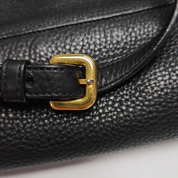 Calfskin Shoulder Bag Black