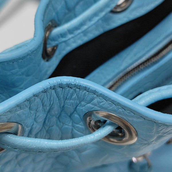 Le Cagole Mini Calfskin Blue