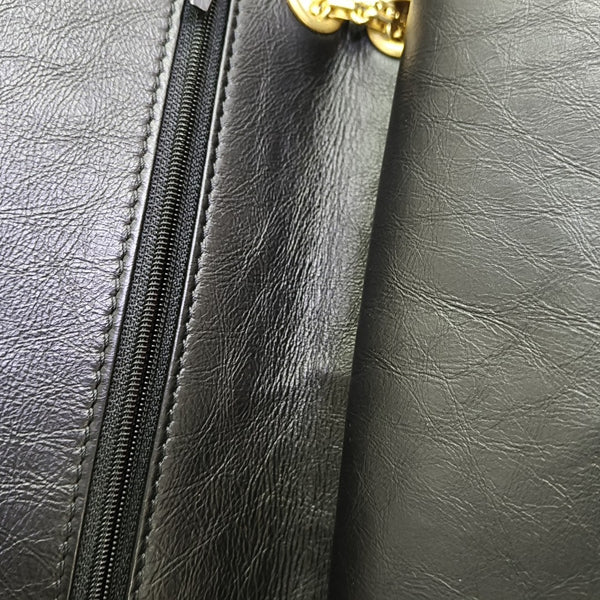 2.55 227 (jumbo) Quilted Calfskin Black