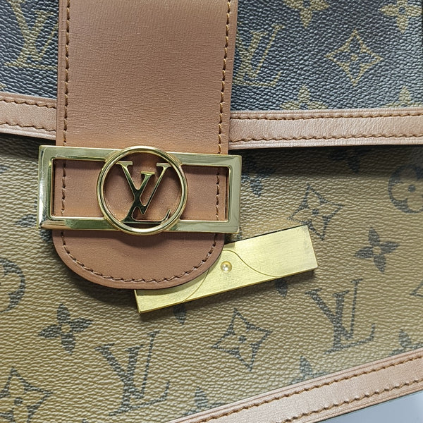 DAUPHINE MM Monogram Coated Canvas Brown