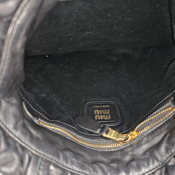 Lambskin Tote Bag Black