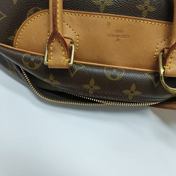 DEAUVILLE MM Monogram Coated Canvas Brown