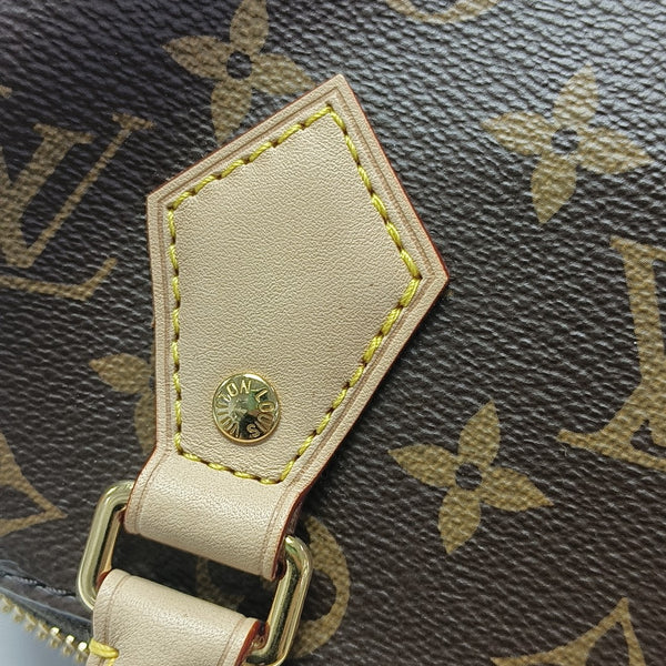 SPEEDY 20 Monogram Coated Canvas Brown