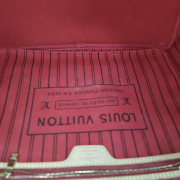 NEVERFULL MM Monogram Coated Canvas Brown