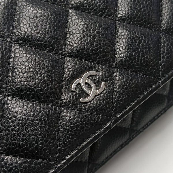 WOC Quilted Grained Calfskin Black