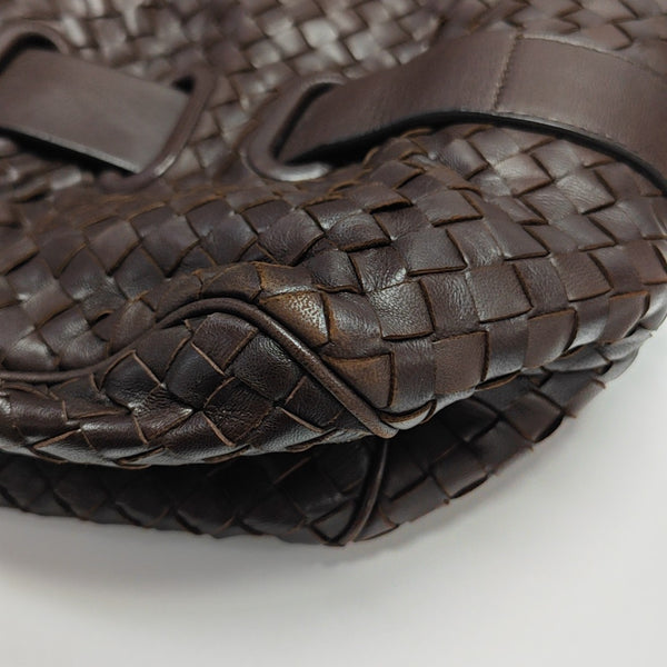 Calfskin Top Handle Bag Brown