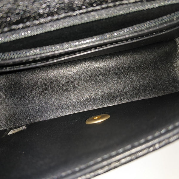 CLASSIC FLAP Mini Quilted Grained Calfskin Black