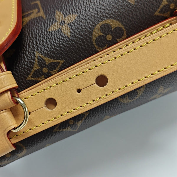 ALL IN BB Monogram Coated Canvas Brown